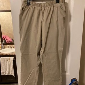 khaki trousers